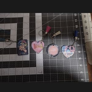 Sublimated Heart Key Chain